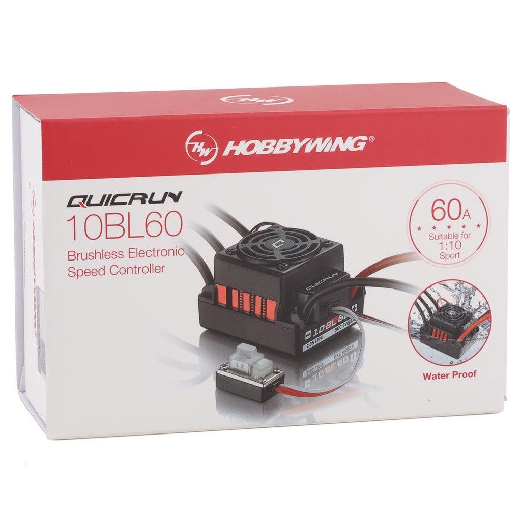 ホビーウィング  クイックラン Hobbywing QUICRUN 防水 10BL60 SL ブラシレス ESC 1/10 RCカー用 30107100