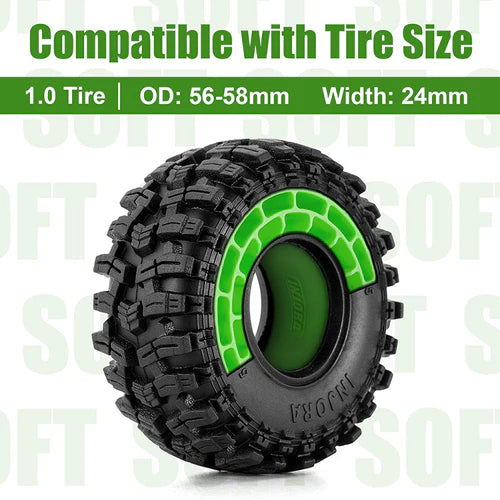INJORA シリコンゴムインサート 1.0インチ 56-58mmタイヤ用 (1056)