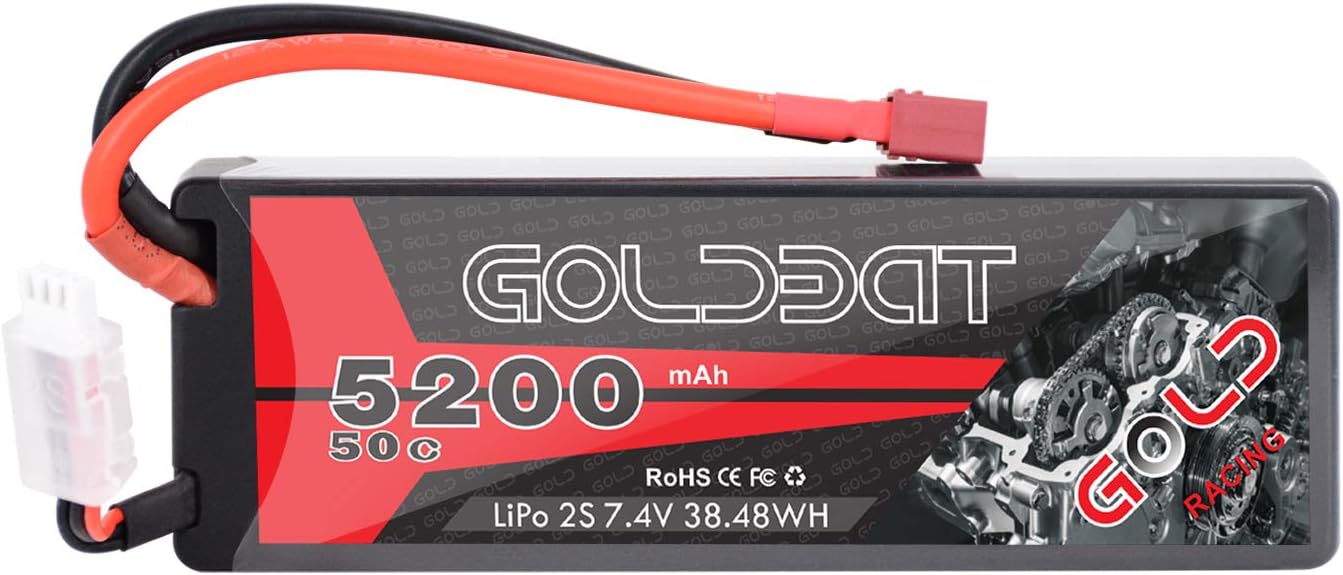 リポバッテリー　7.4v　5200ｍAh　50ｃ　Ｔ型コネクター