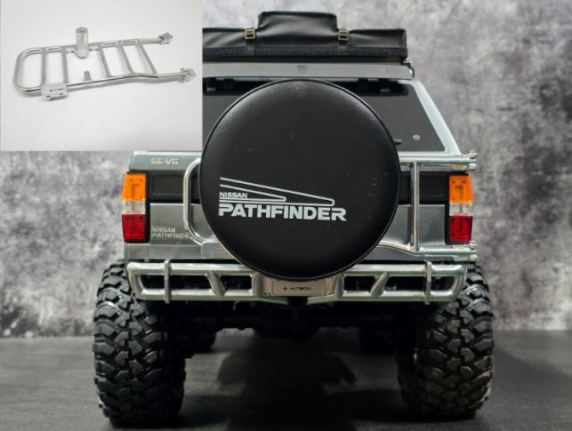 H-TECH トラクサス TRX4 パスファインダー用 CNCアルミニウム製スペアタイヤラック（Traxxas TRX-4、日産パスファインダー用）