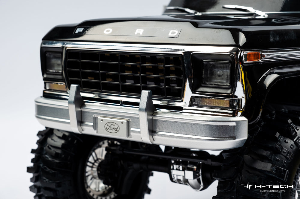 H-TECH Traxxas TRX4 Ford F150 Ranger 92046-4用 CNCアルミフロントバンパー