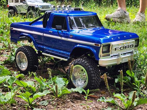 H-TECH Traxxas TRX-4 Ford F150 Ranger 92046-4用 NCアルミグリル（LED付き）