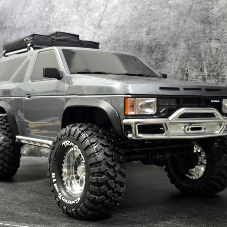 H-TECH トラクサス TRX4 パスファインダー用 CNCアルミニウム製フロントバンパー（Traxxas TRX-4、日産パスファインダー用）