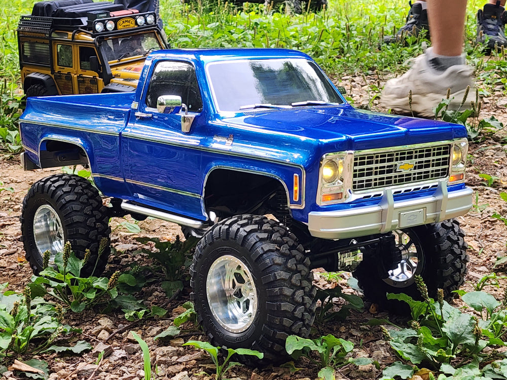 H-TECH Traxxas TRX4 Blazer K10およびK5用 CNCアルミフロントバンパー