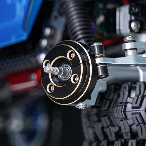 1/18 TRX4M用 真鍮製ステアリングナックルとカウンターウェイト