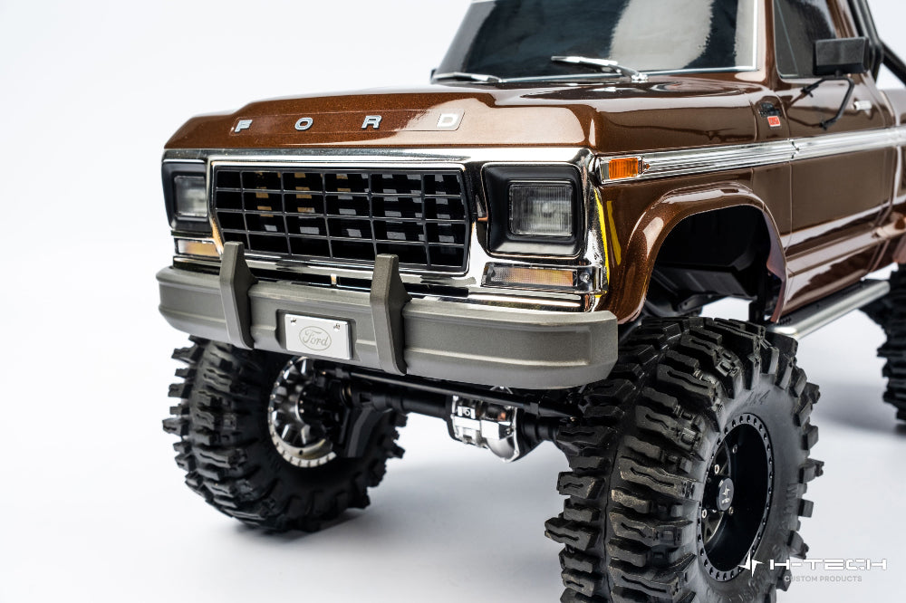 H-TECH Traxxas TRX4 Ford F150 Ranger 92046-4用 CNCアルミフロントバンパー