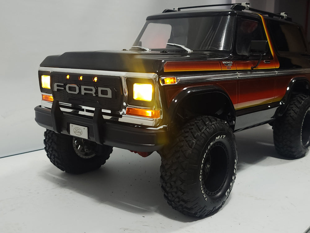 H-TECH Traxxas TRX-4 Ford F150 Ranger 92046-4用 NCアルミグリル（LED付き）