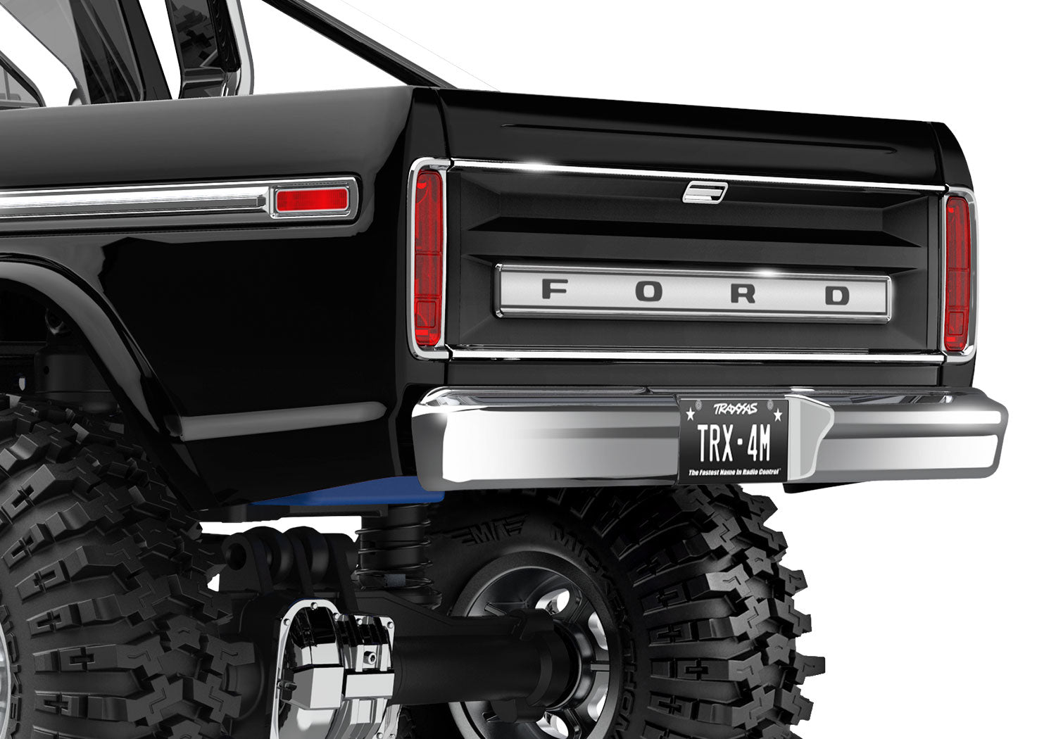 トラクサス4M、社外品リヤトレーラー付き トラクサス 1/18 TRX4M ユーティリティ トレーラー/トレーラー