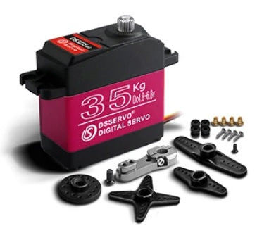 メタルギアデジタルサーボ 20~40KG　メタルサーボホーン（25T）付き　防水　180度　1/10　クローラー　ツーリングカー　ドリフト　ロボット等