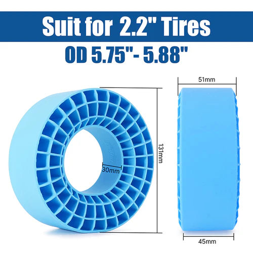 INJORA シリコンゴムインサート 2.2インチ (146-149mm 外径5.75インチ) タイヤ用 4本 (2203)