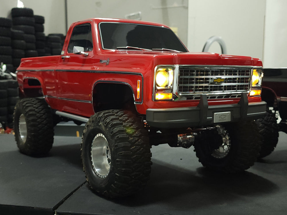 H-TECH Traxxas TRX4 Blazer K10およびK5用 CNCアルミフロントバンパー