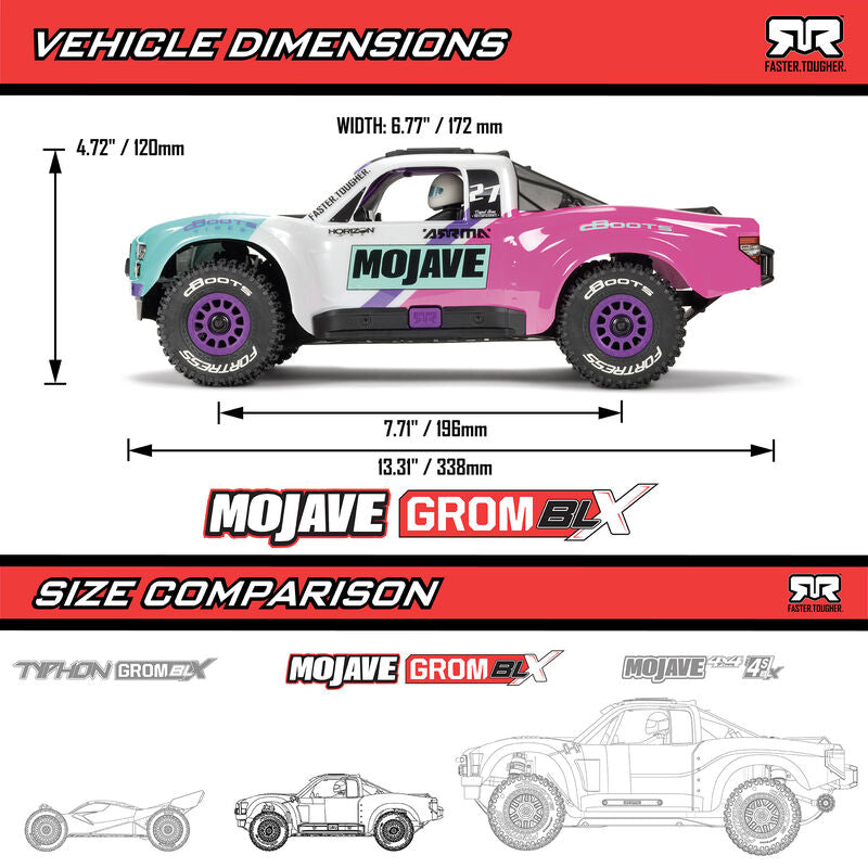 ARRMA　1/16 MOJAVE GROM 223S DSC 4X4 RTR ブラシレス デザートトラック　（バッテリーと充電器付属）　ARA2304ST1