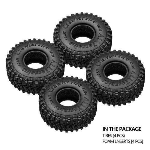 INJORA 1.0 インチ 62*24mm S4 全地形タイヤ (T2450)