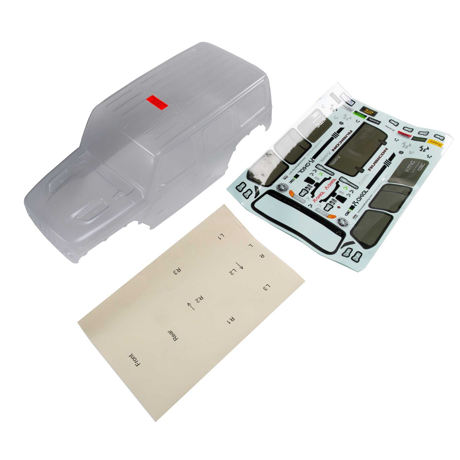 アキシャル　ジープ JL 4ドア ラングラー：SCX10 III クリアボディ AXI230015