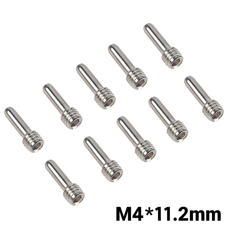 1/10 RCクローラー用 ステンレススチール M3 M4 ヘッドレス六角ドライブシャフト スクリューピン  10個入り CRAW18294(A,B,C,D)