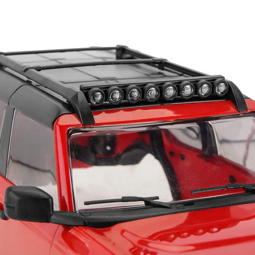 1/18 TRX4M ブロンコ用 ナイロン成形 8LED ルーフライトバー
