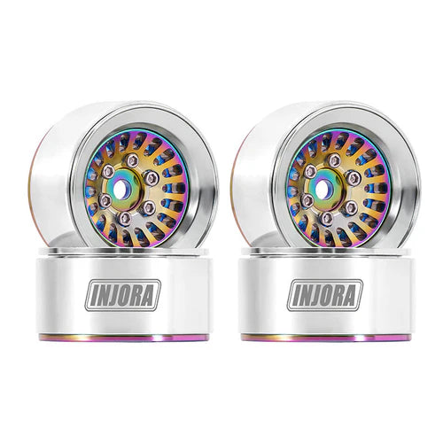 1/18 1/24 RCクローラー用 タービン 1.0インチ アルミビードロックホイール  DGW-1055CL