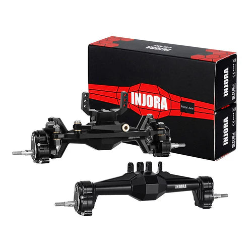 1/18 TRX4M用 +5mm ダイヤモンドポータルアクスル、レイダウンサーボマウント＆リンク付き 4M-104(各色）