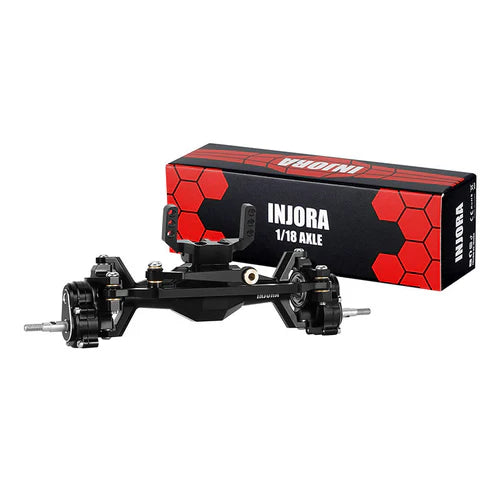 1/18 TRX4M用 +5mm ダイヤモンドポータルアクスル、レイダウンサーボマウント＆リンク付き 4M-104(各色）