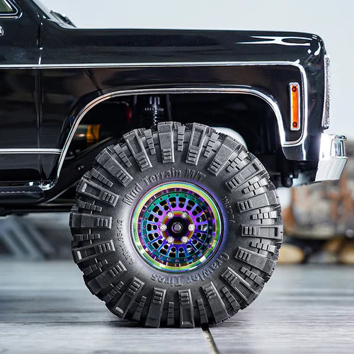 1/10 RCクローラー用　タービン 1.9インチ アルミビードロックホイール オフセット -10mm (4本)