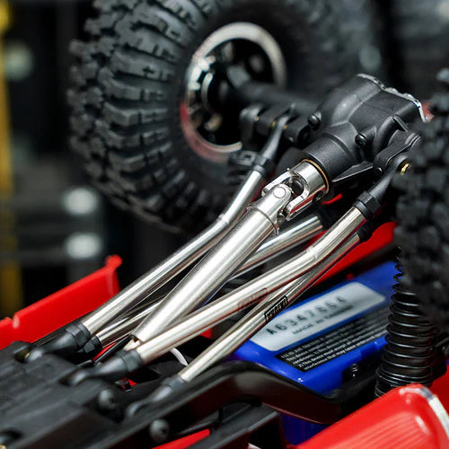 ステンレススチールドライブシャフト 1/18 RCクローラー TRX4M ハイトレイル K10 F150用 4M-72SR
