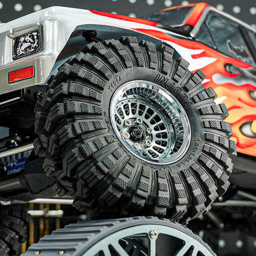 1/10 RCクローラー用　タービン 1.9インチ アルミビードロックホイール オフセット -10mm (4本)