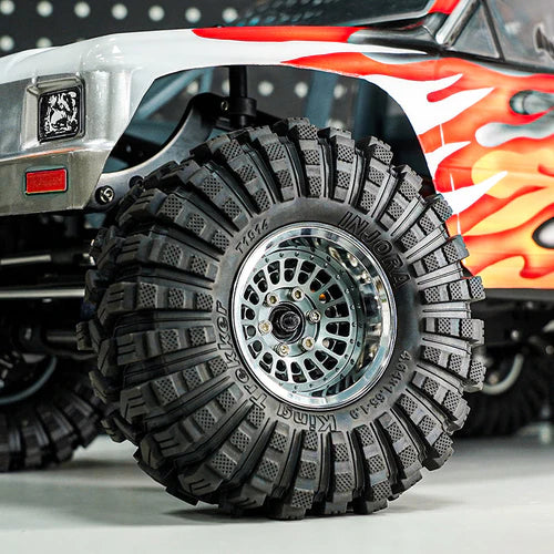 1/10 RCクローラー用　タービン 1.9インチ アルミビードロックホイール オフセット -10mm (4本)