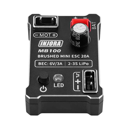 1/24 1/18 RC クローラー用 MB100-R80 ブラシ付きミニ ESC 20A
