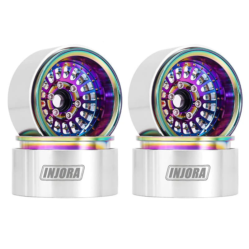 1/10 RCクローラー用　タービン 1.9インチ アルミビードロックホイール オフセット -10mm (4本)