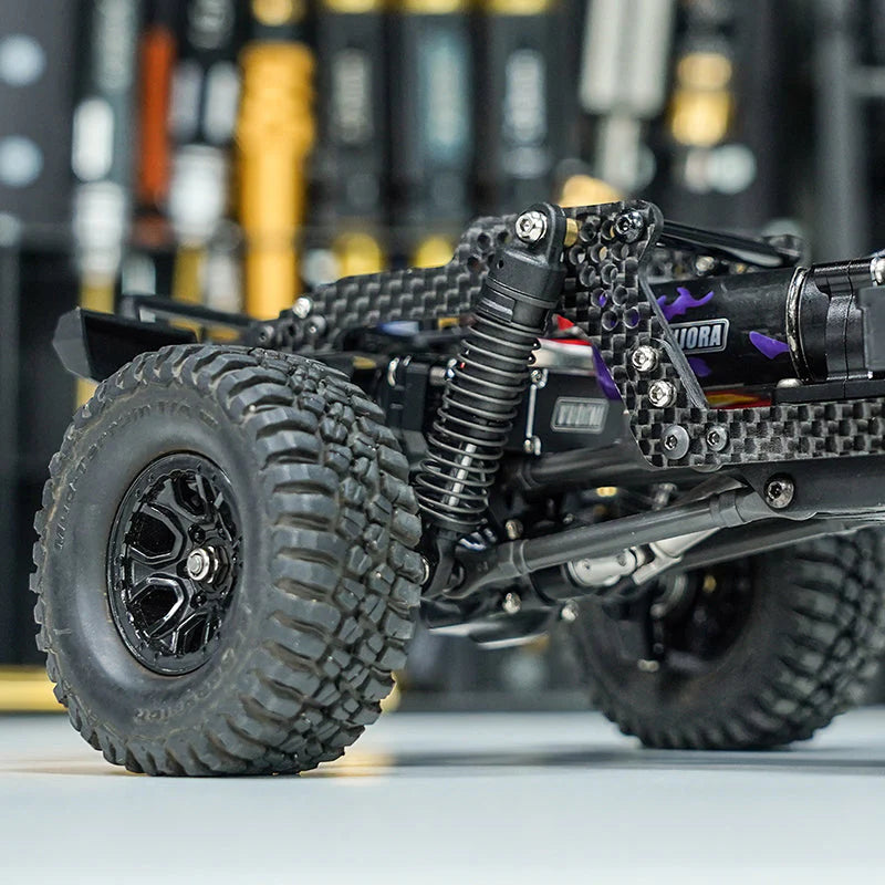 1/18 TRX4M 用  ユニバーサル LCG シャーシ フレーム キット (カーボンファイバー)  4M-89