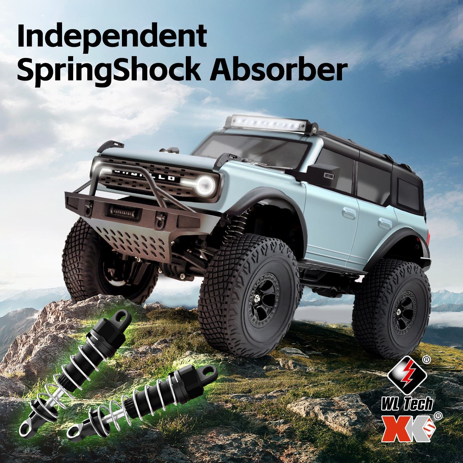 WLtoys 1/18 CABALLO ロッククローラー RCカー 4x4 オフロードトラック