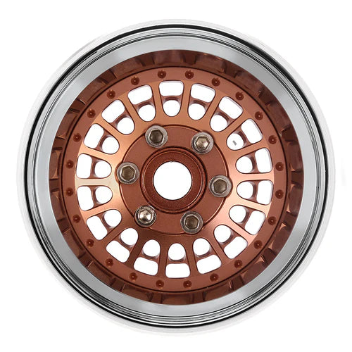 1/10 RCクローラー用　タービン 1.9インチ アルミビードロックホイール オフセット -10mm (4本)