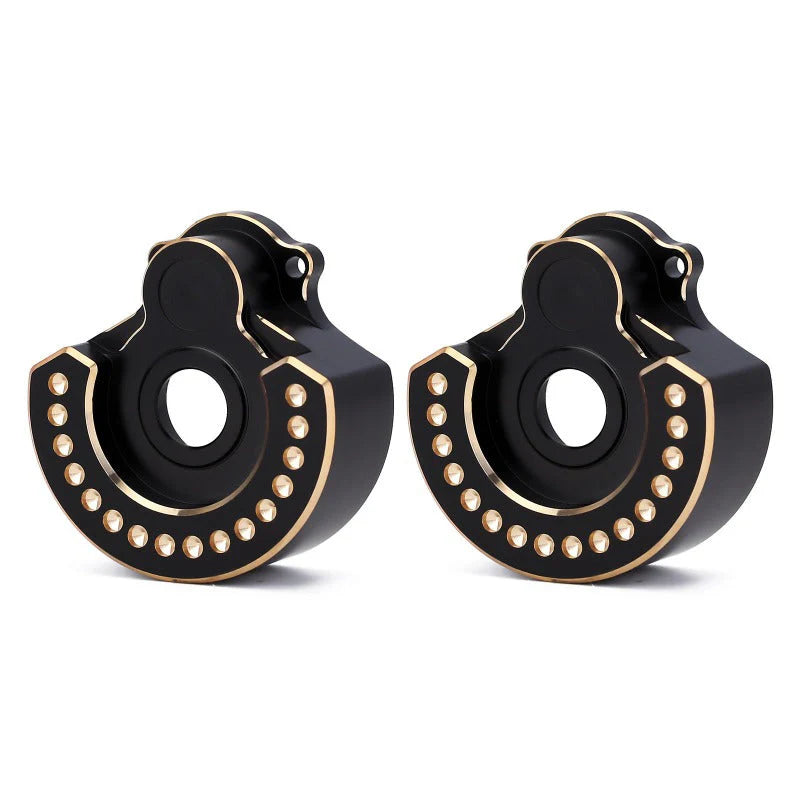 INJORA TRX-4 TRX-6用　 黒真鍮製カウンターウェイト アウターポータルドライブハウジング 94g/個　#8251