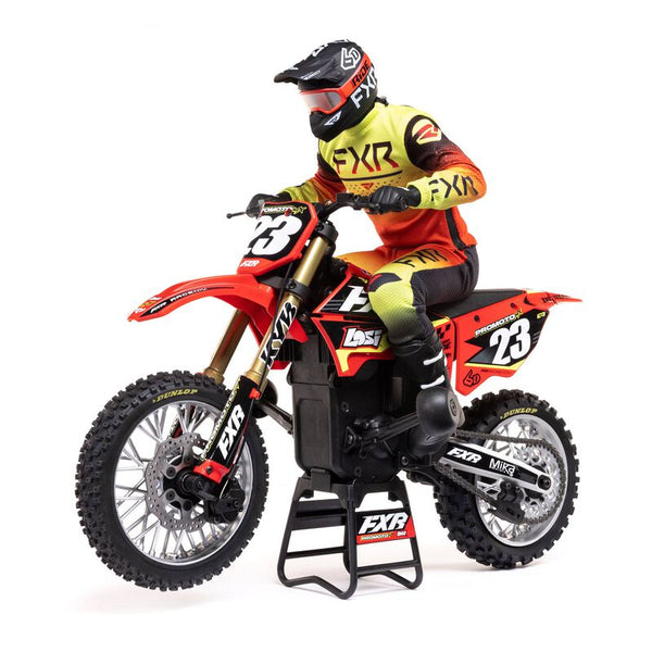 LOSI プロモト1/6 LOSI PROMOTO-MX FXR 1/4 モーターサイクル RTR レッド LOS06000T1