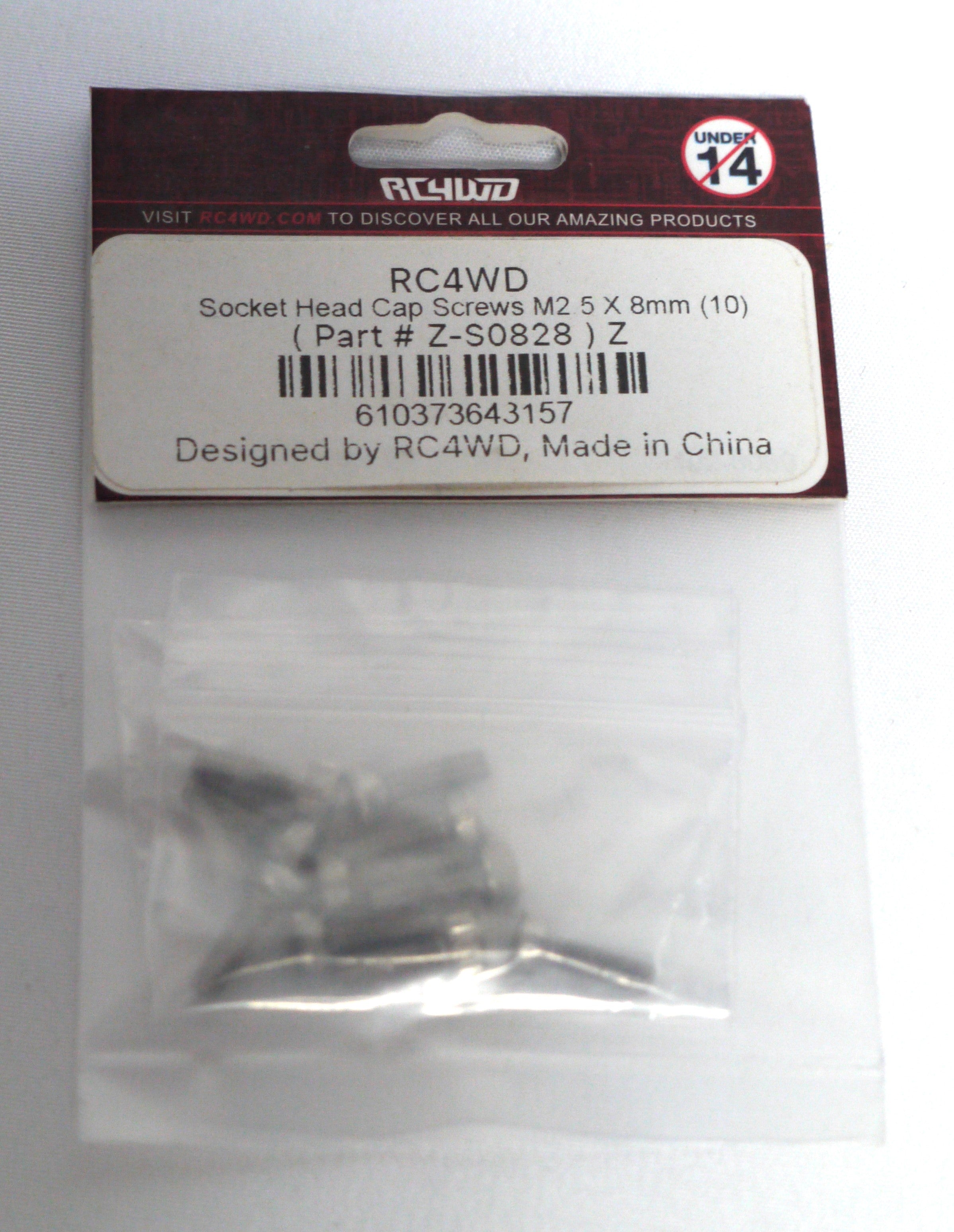 RC4WD ソケットヘッドキャップスクリュー M25x8mm Z-S0828