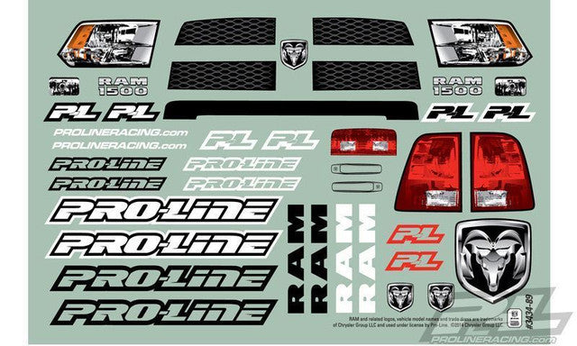 プロライン 1/10　Ram 1500 クリアボディ（12.3インチ、Axial SCX10用）　3434-00 - RCTRAIL