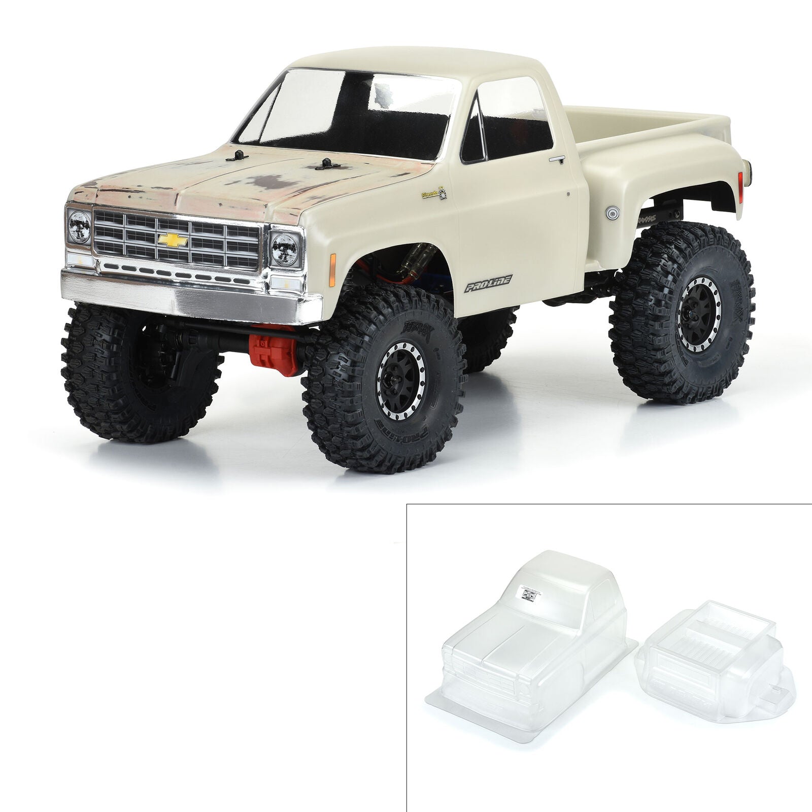 プロライン 1978年式 シボレー K-10 12.3インチ ロッククローラーボディ（クリア）キャブ＆ベッド付き 3522-00