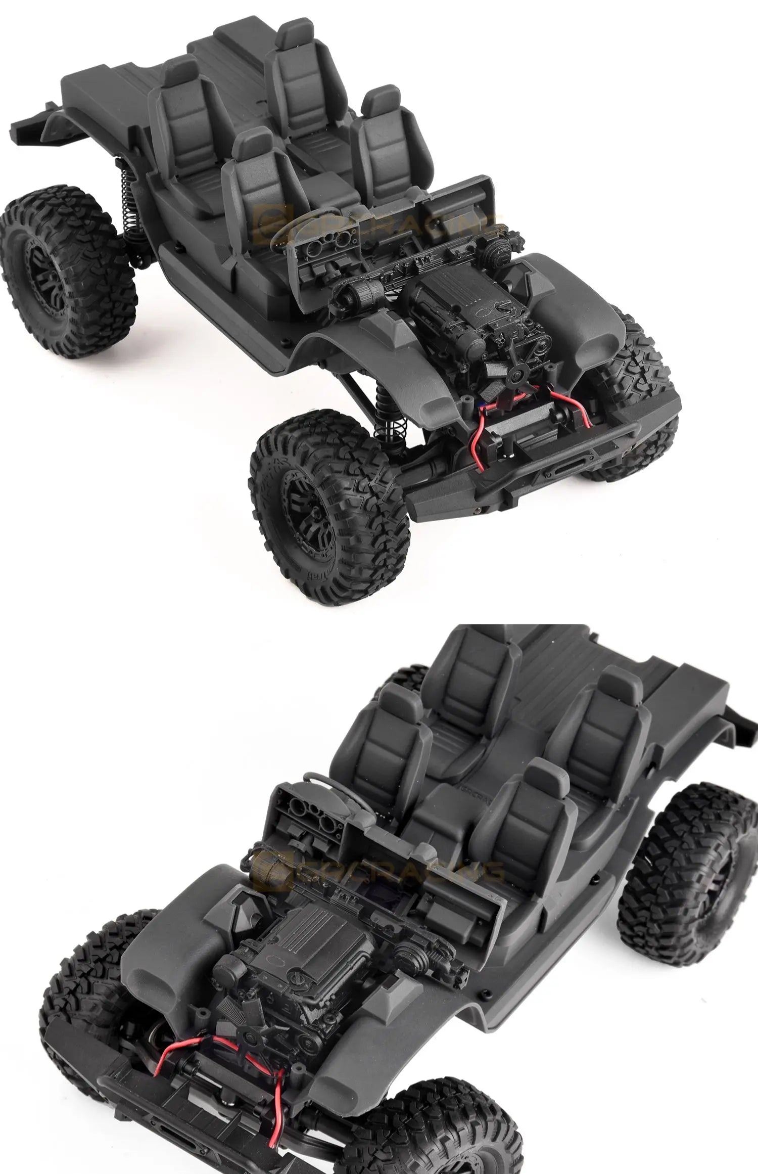 GRC トラクサス TRX4M ディフェンダー 用 装飾エンジンパーツ (3D プリント) 　G178XP