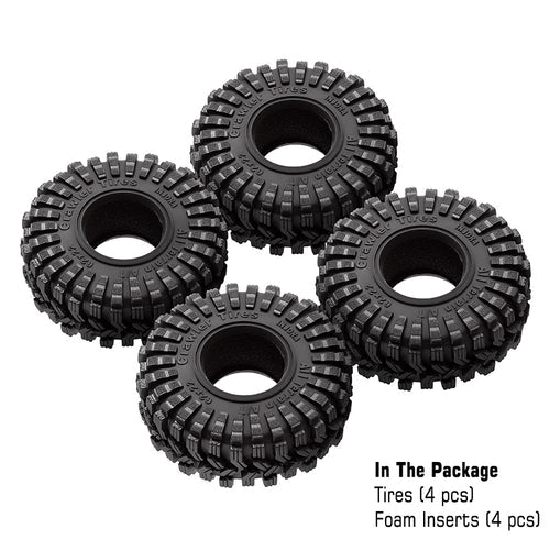1/18～1/24 TRX4M SCX24 FCX24 ミニクローラー用 1.0インチ キング
