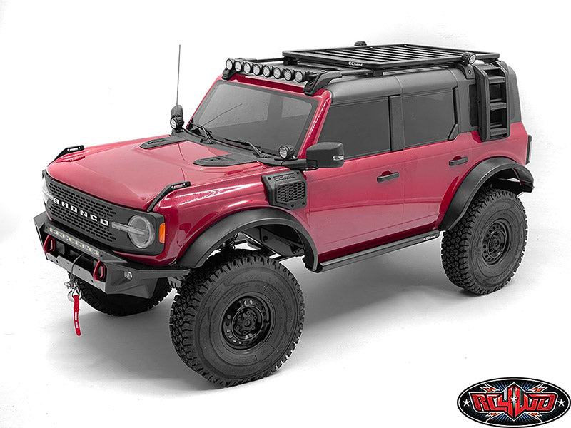 CCHAND Traxxas TRX-4適合 2021 Bronco用LED Aピラーフロントライトとアンテナ VVV-C1247