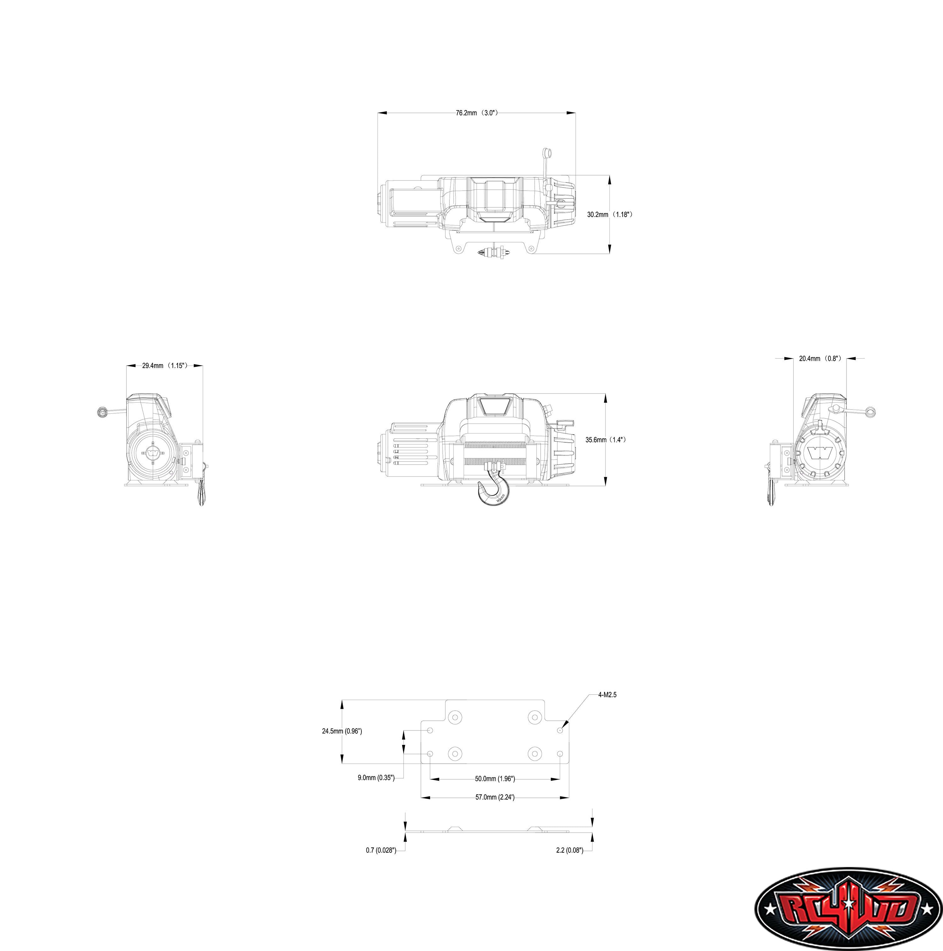 RC4WD 1/10 ウォーン 9.5cti-s ウインチ Z-E0119