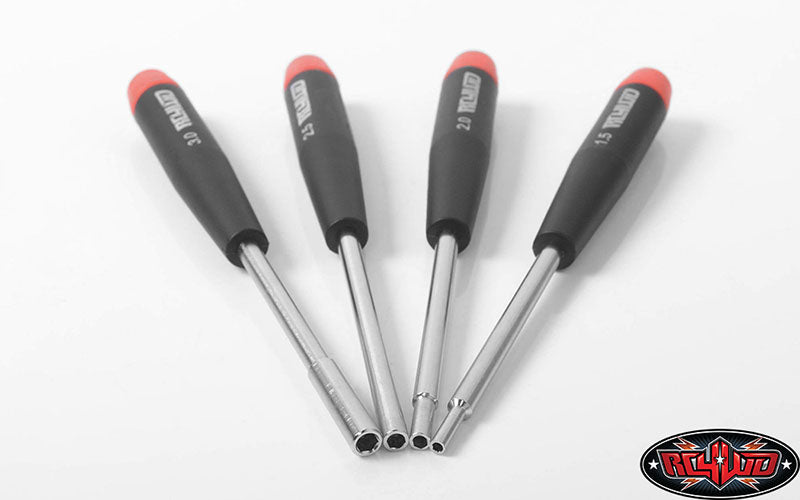 RC4WD 4個入り精密メトリック六角/ナットドライバーセット　Z-F0030