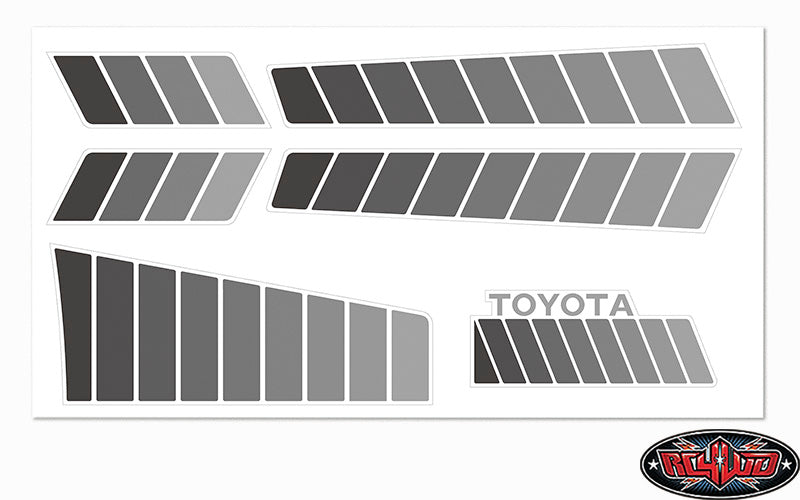 RC4WD トヨタ 84-85 ボディデカール (グレー)　Z-S0151