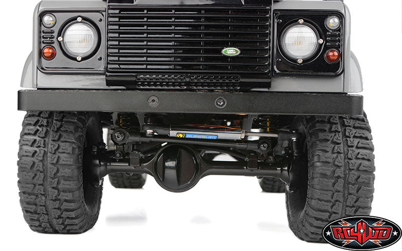 RC4WD スーパーリフト調整式ステアリングスタビライザー（90mm～120mm）（クローム）　Z-S0328 - RCTRAIL