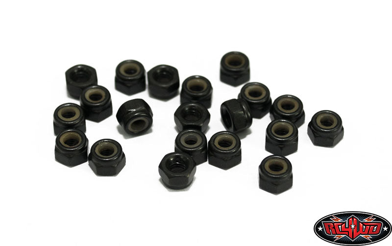 RC4WD ナイロックナット M3（ブラック） Z-S0629