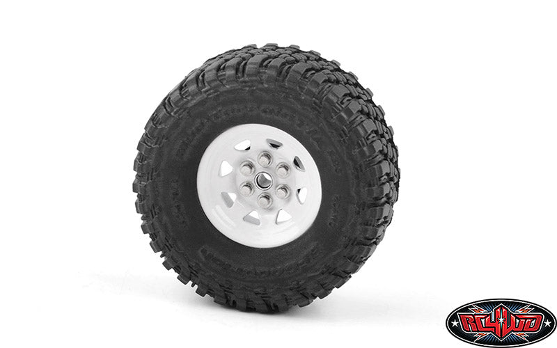 RC4WD スタンプスチール 0.7インチ ストックビードロックホイール（ホワイト） Z-W0068