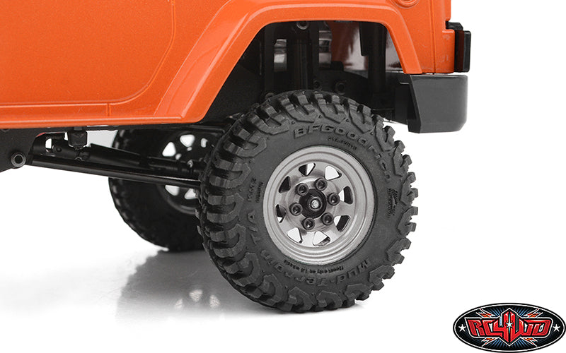 RC4WD スタンプスチール 1.0インチ ストック ビードロック ホイール (プレーン)　Z-W0345