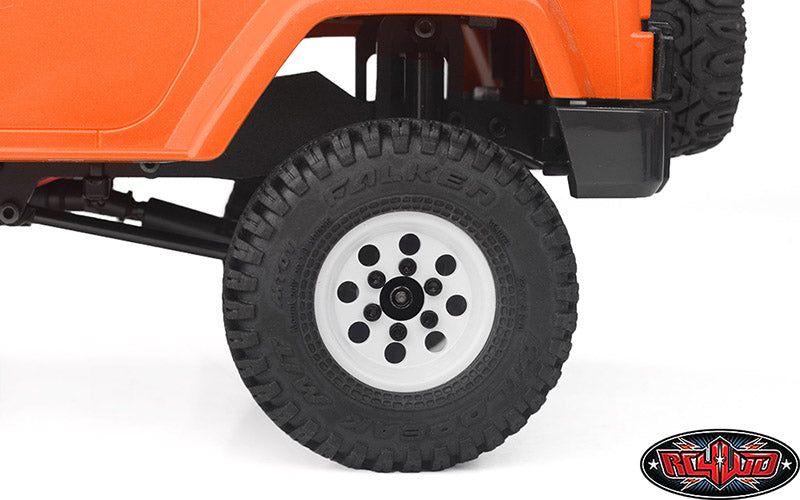 RC4WD スタンプスチール 1.0インチ Pro8 ビードロックホイール（ホワイト）　Z-W0357