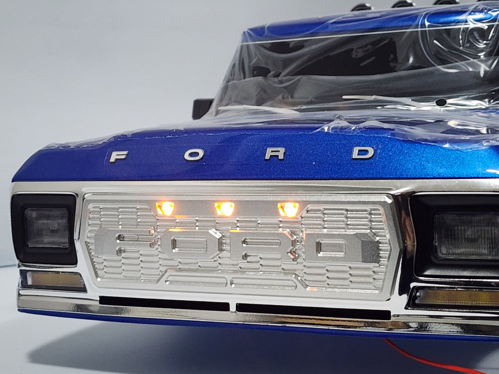 H-TECH Traxxas TRX-4 Ford F150 Ranger 92046-4用 NCアルミグリル（LED付き）