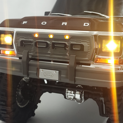 H-TECH Traxxas TRX-4 Ford F150 Ranger 92046-4用 NCアルミグリル（LED付き）
